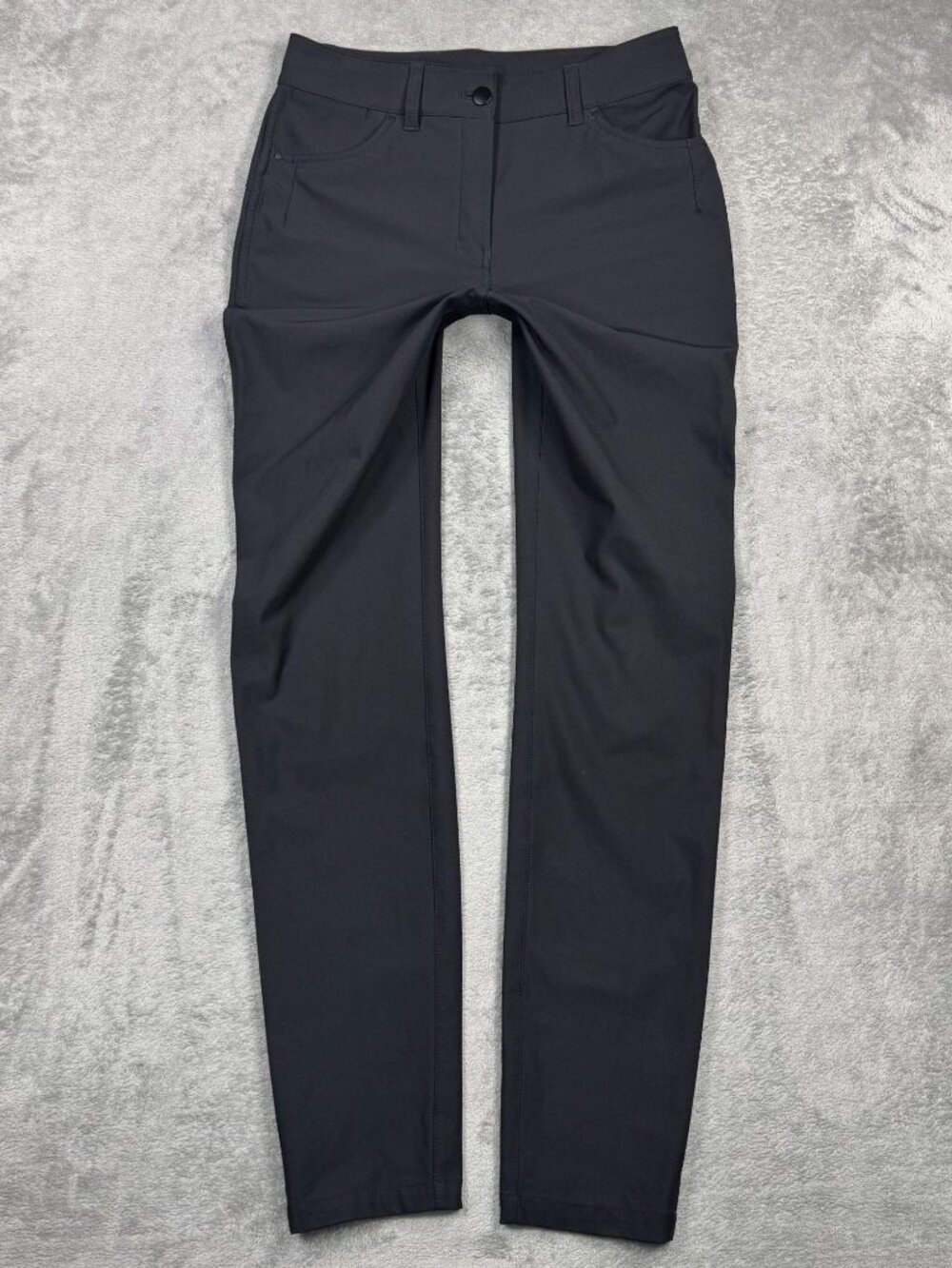 Lululemon City Sleek 5 Pocket Pant Womens 6 Black Warpstreme Minimalist Office